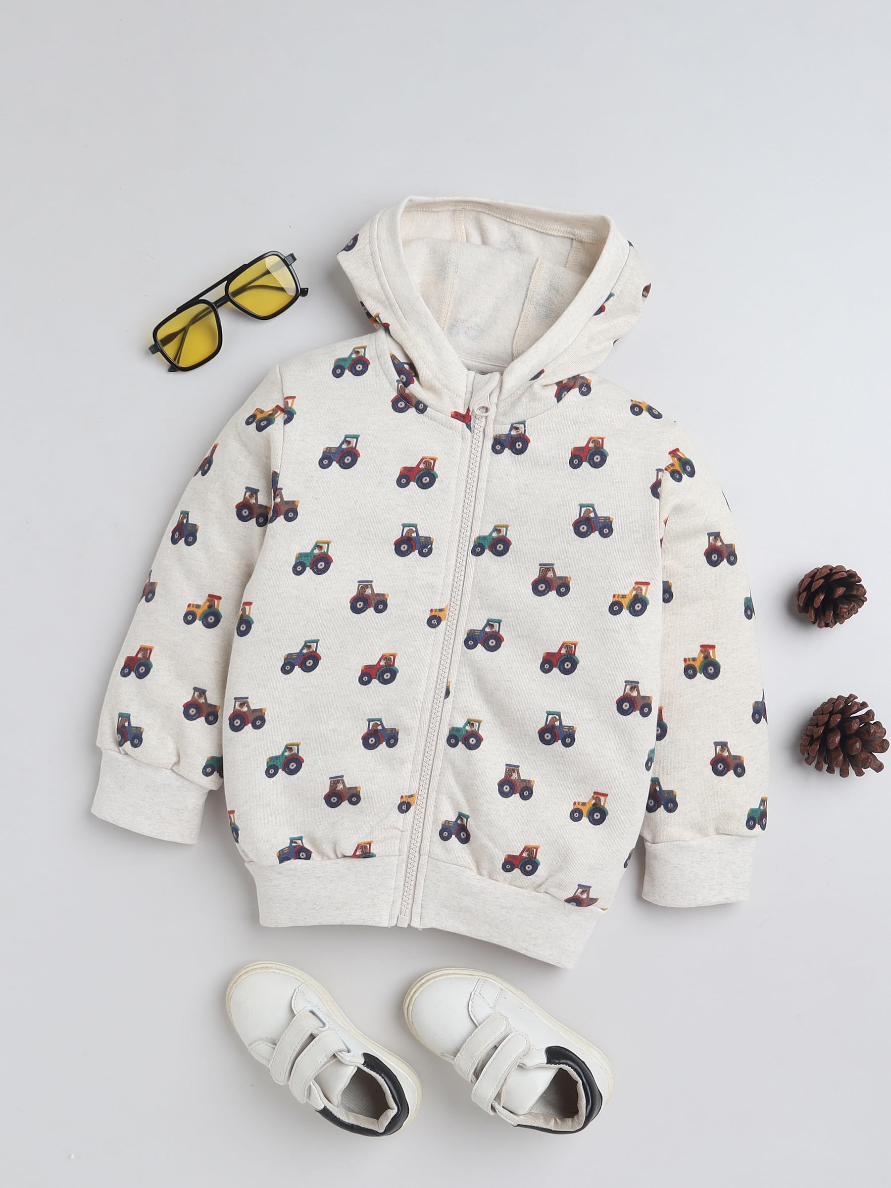 Boys printed long sleeve hooded sweatshirt 100% cotton Baby Nation