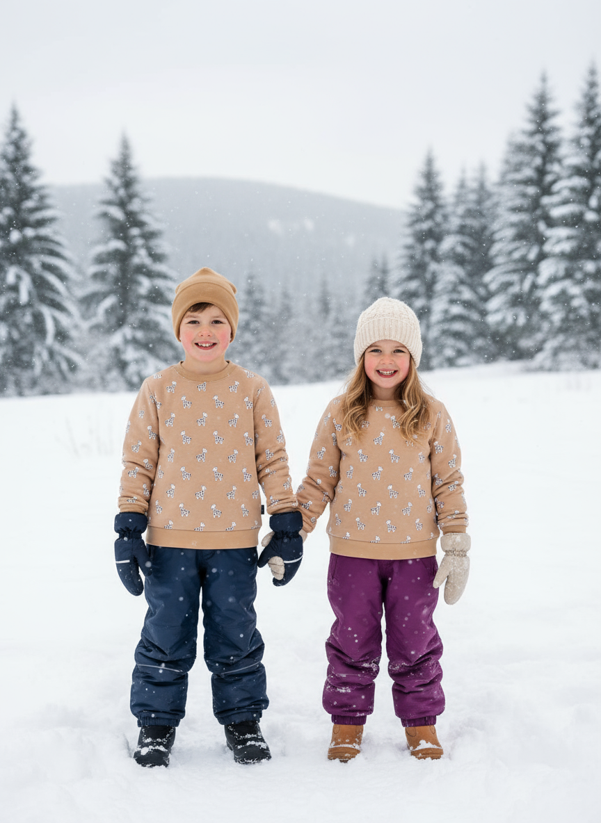 Baby Nation Unisex Kids Sweatshirt Printed Full Sleeve Light Winter Wear for Boys and Girls