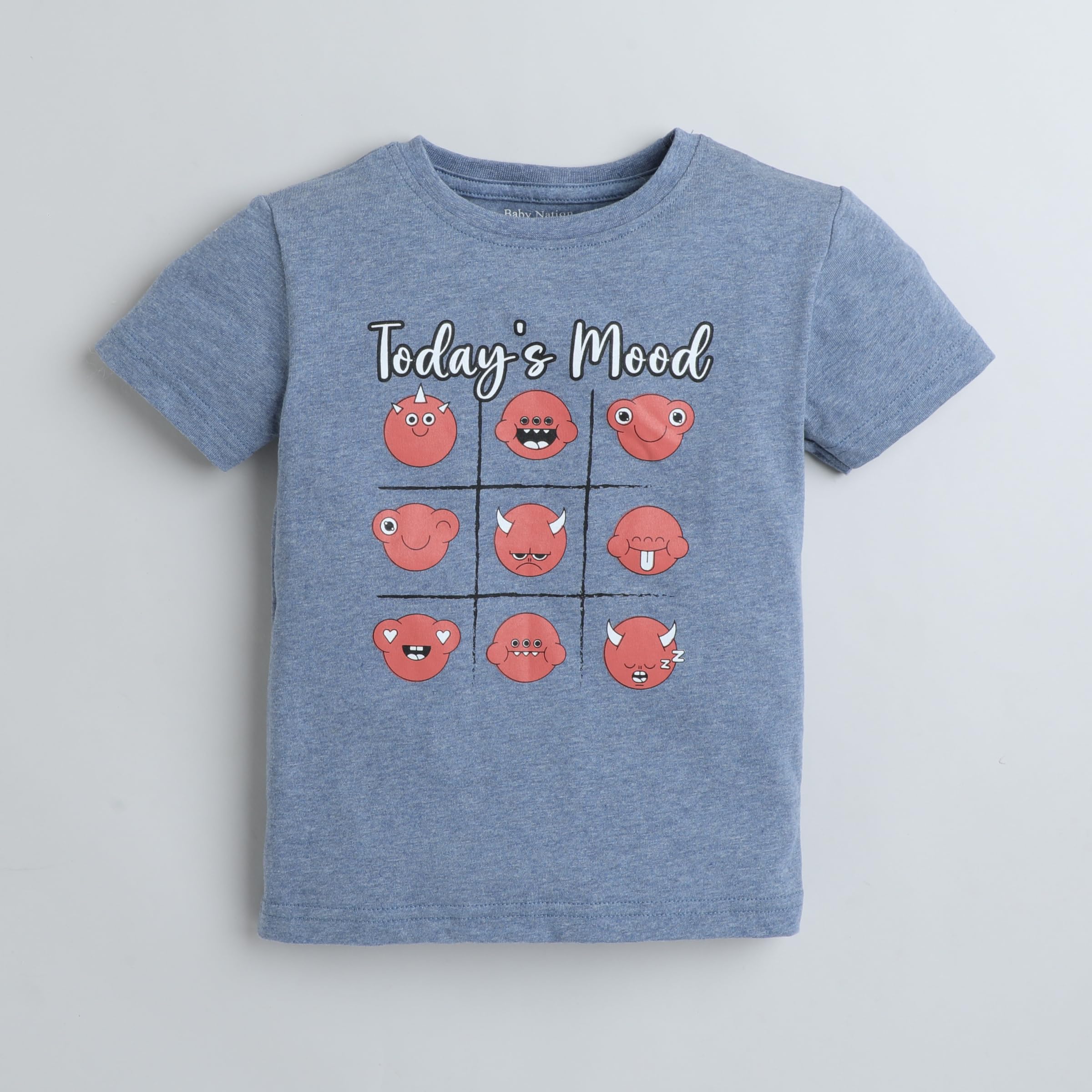 Baby Nation Printed Boys Cotton T-Shirt, Casual Short Sleeve