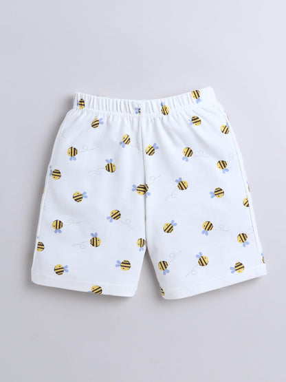 Baby Nation Cotton Half Sleeves Pattern Coordinating Tee & Shorts Set