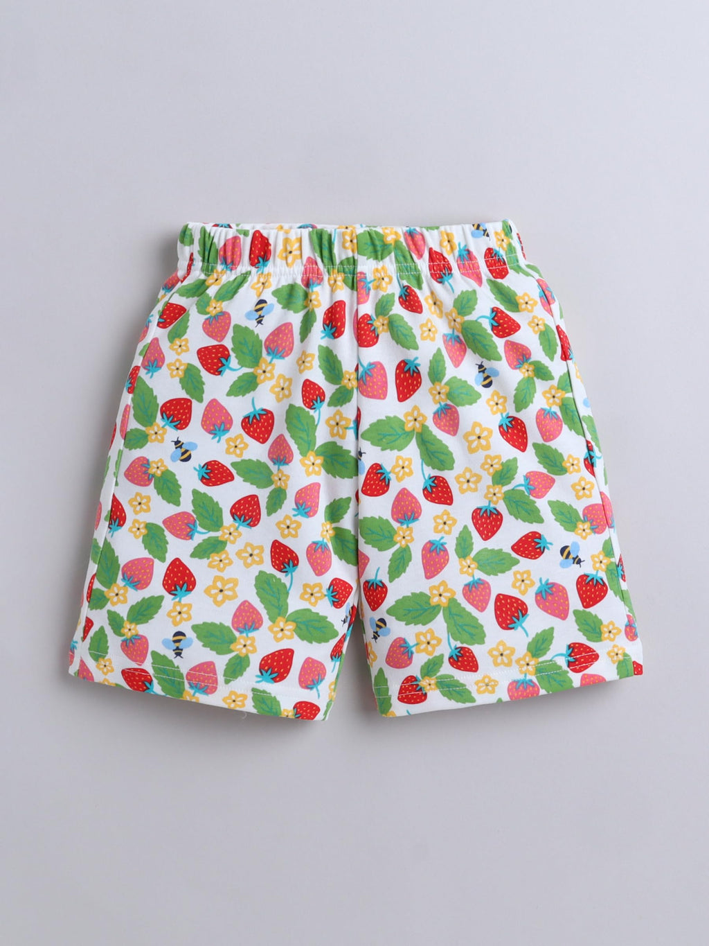 Baby Nation Cotton Half Sleeves Printed Pattern Coordinating Tee & Shorts Set