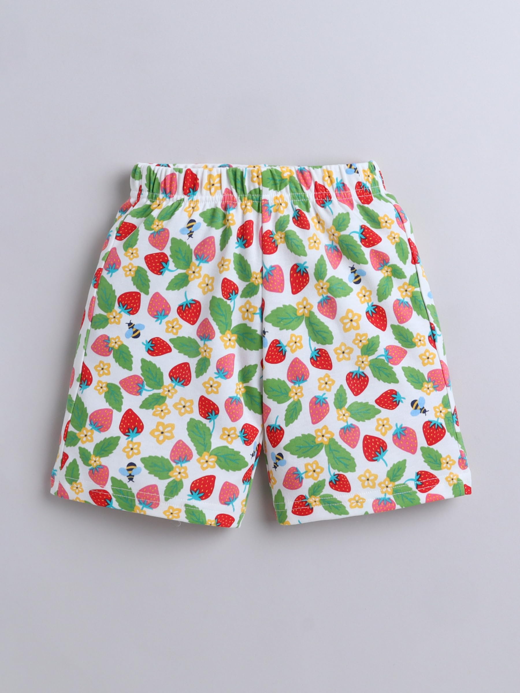 Baby Nation Cotton Half Sleeves Printed Pattern Coordinating Tee & Shorts Set