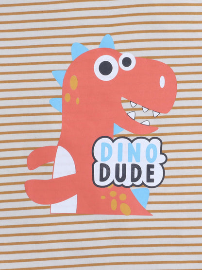 Baby Nation Printed Boys Cotton T-Shirt, Casual Short Sleeve