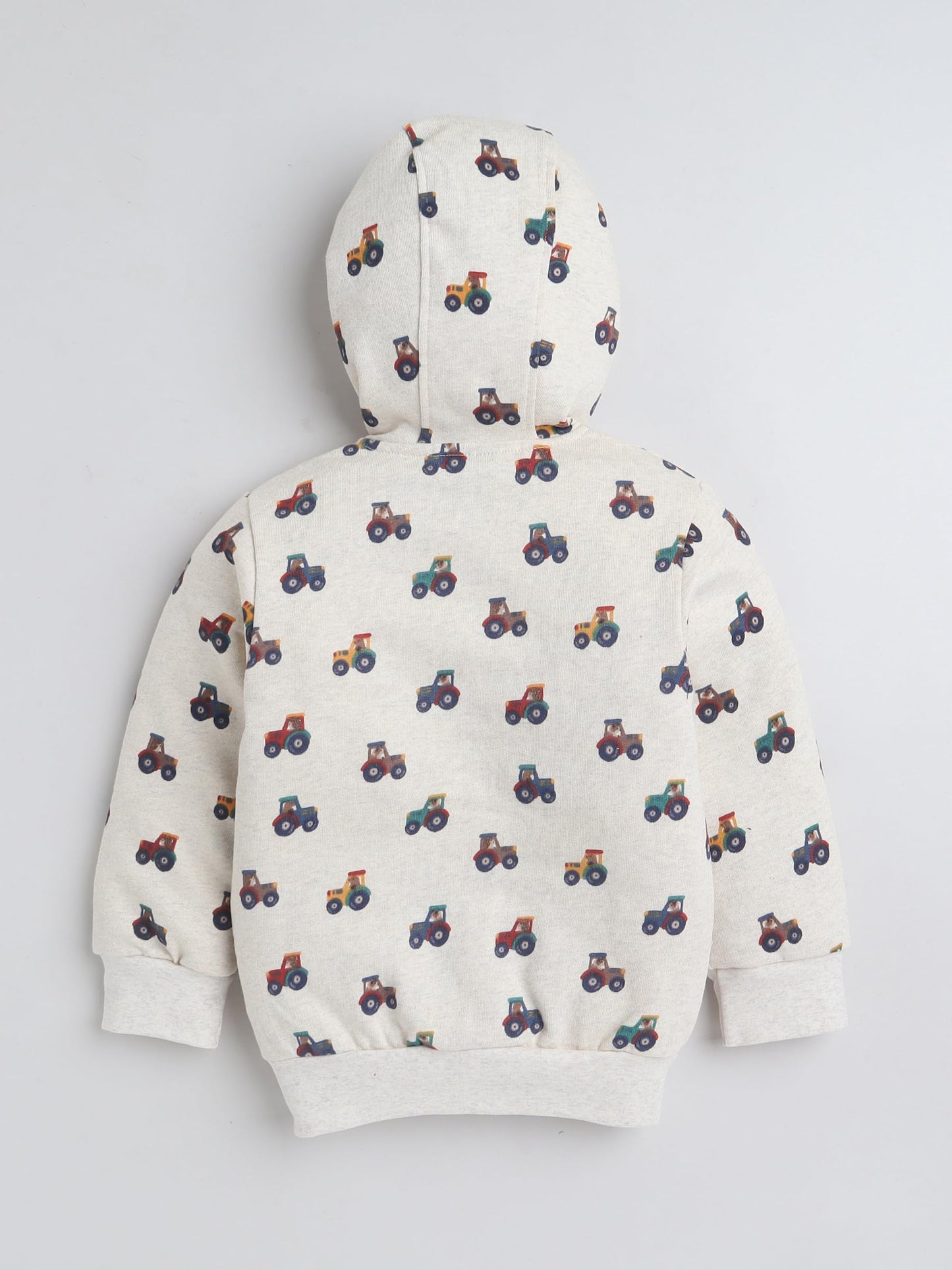 Baby Nation Printed Cotton Long Sleeves Hooded Sweatshirt for Boys 100% Cotton Kids Winter Wear Comfortable Warm