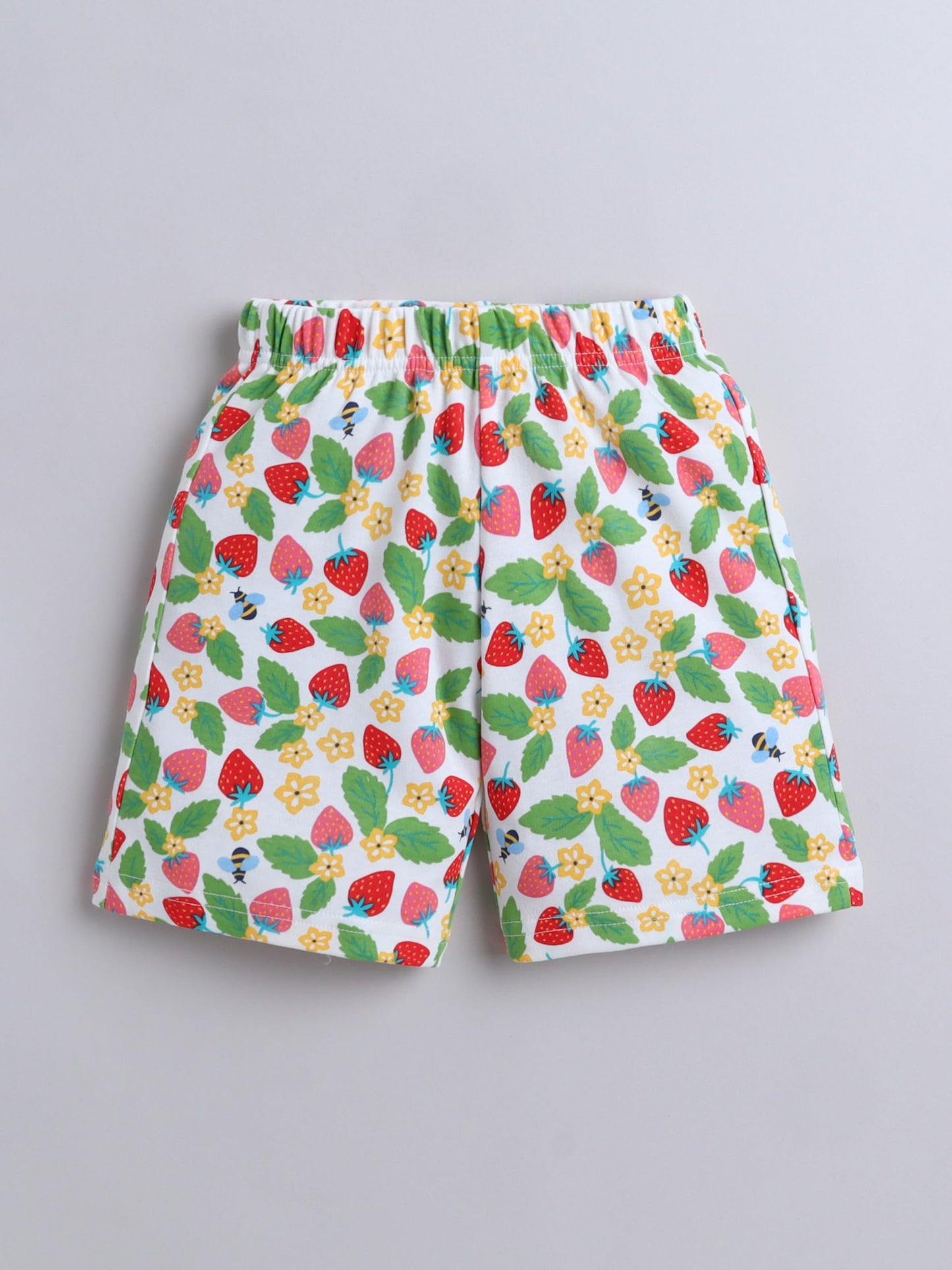 Baby Nation Cotton Half Sleeves Printed Pattern Coordinating Tee & Shorts Set