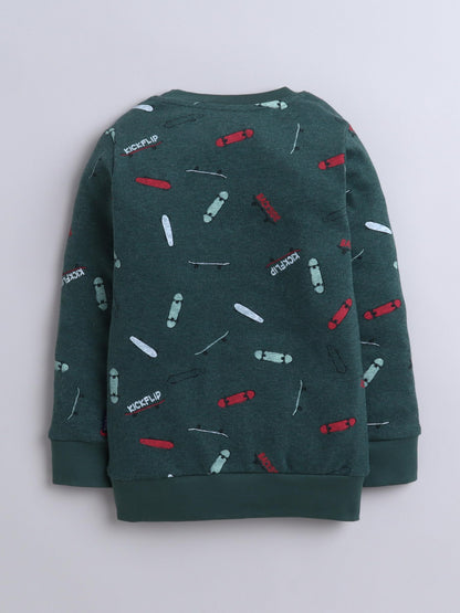 Baby Nation Unisex Kids Sweatshirt Printed Full Sleeve Light Winter Wear for Boys and Girls