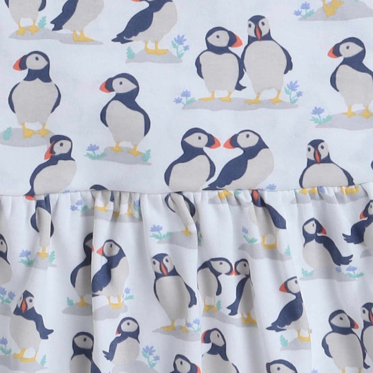 Baby Nation Girls Short Sleeve Pattern 100% Cotton Dress