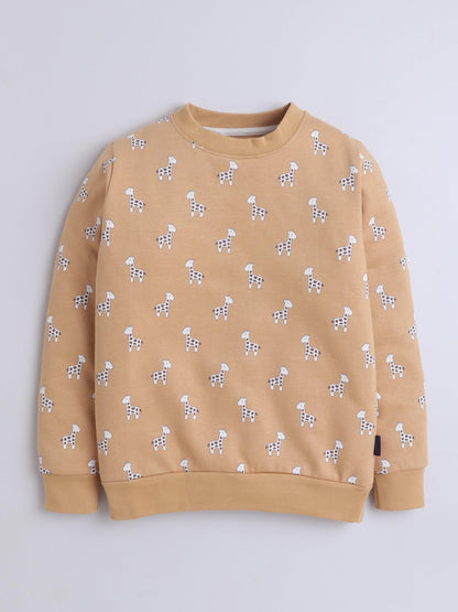 Baby Nation Unisex Kids Sweatshirt Printed Full Sleeve Light Winter Wear for Boys and Girls