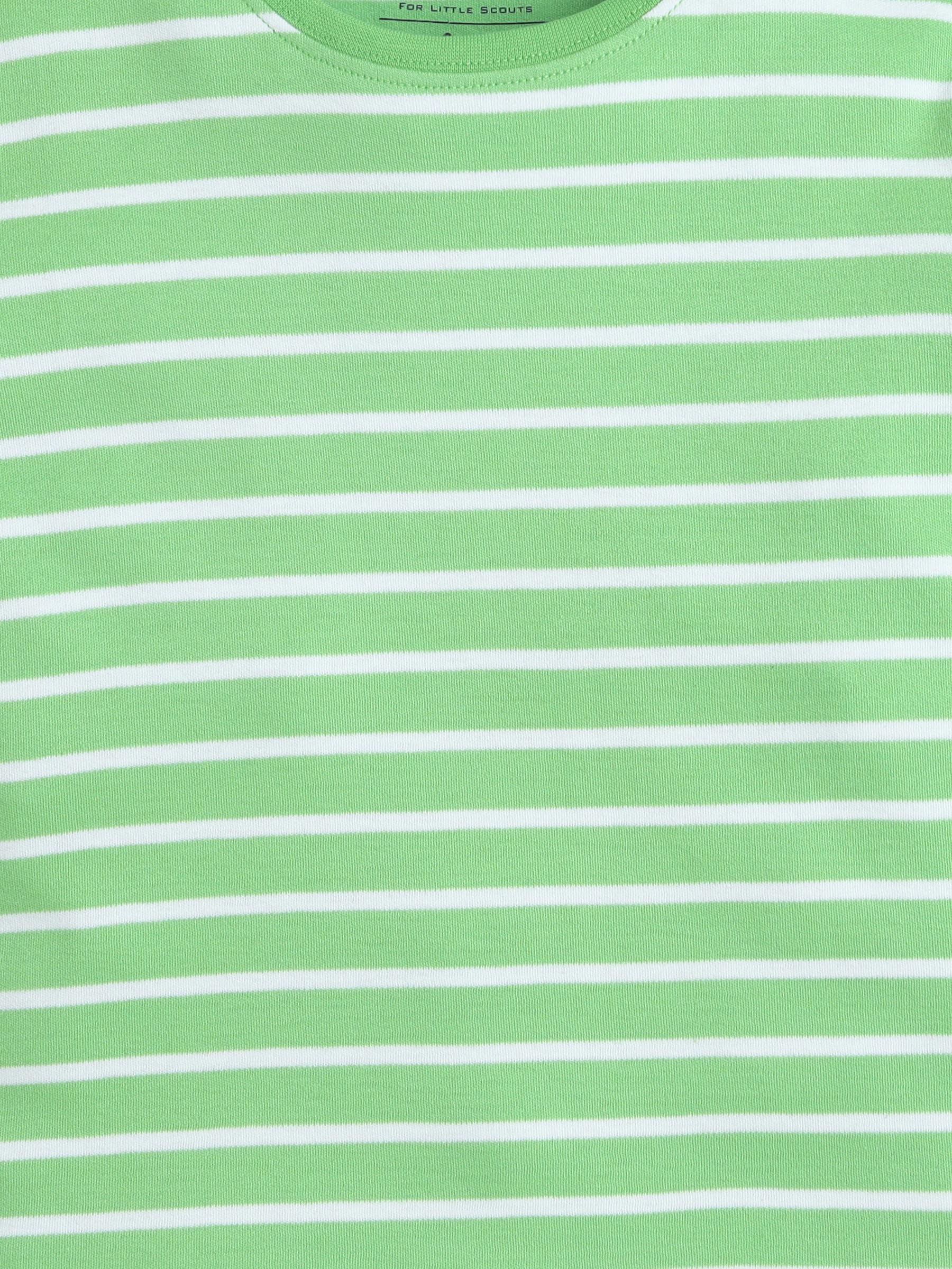 Baby Nation Cotton Half Sleeves Striped Coordinating Tee & Shorts Set