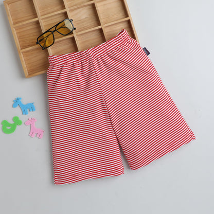 Baby Nation Boys Shorts 100% Cotton Striped (Pack of 4)