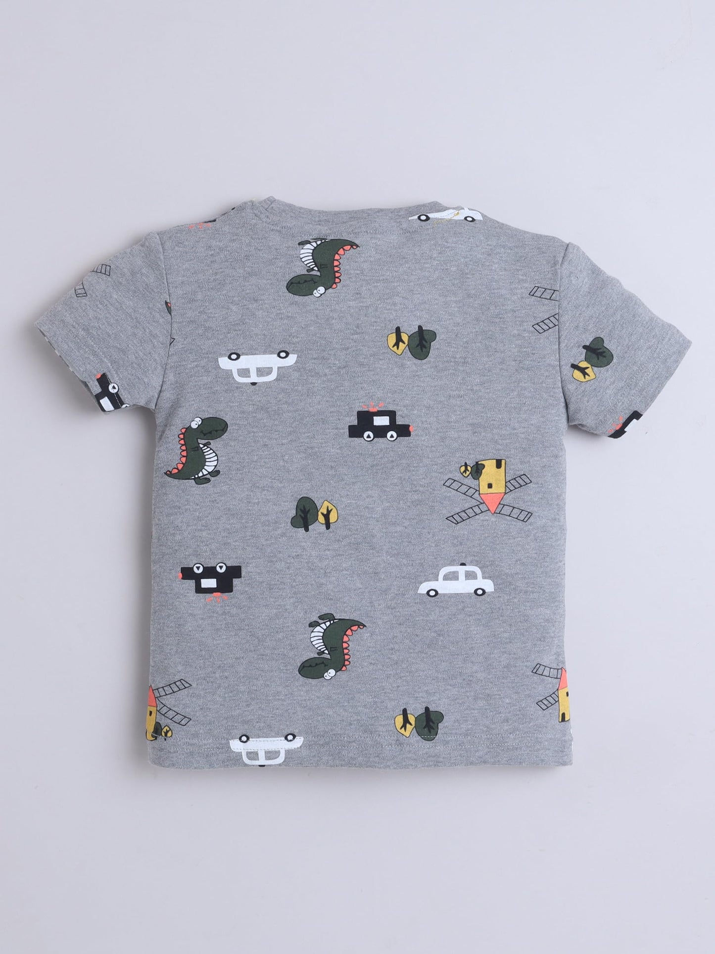 Baby Nation Printed Boys Cotton T-Shirt, Casual Short Sleeve