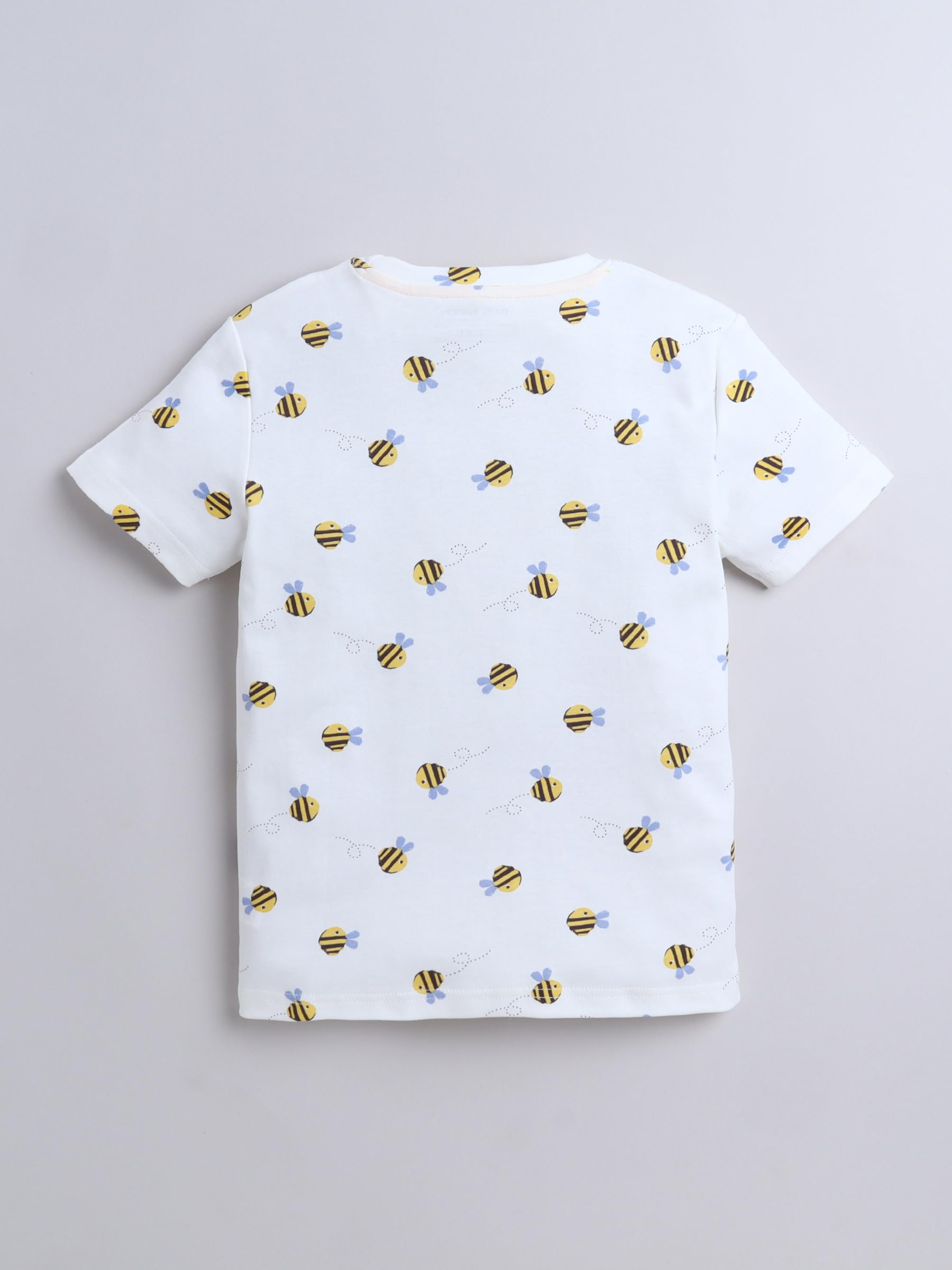 Baby Nation Cotton Half Sleeves Pattern Coordinating Tee & Shorts Set