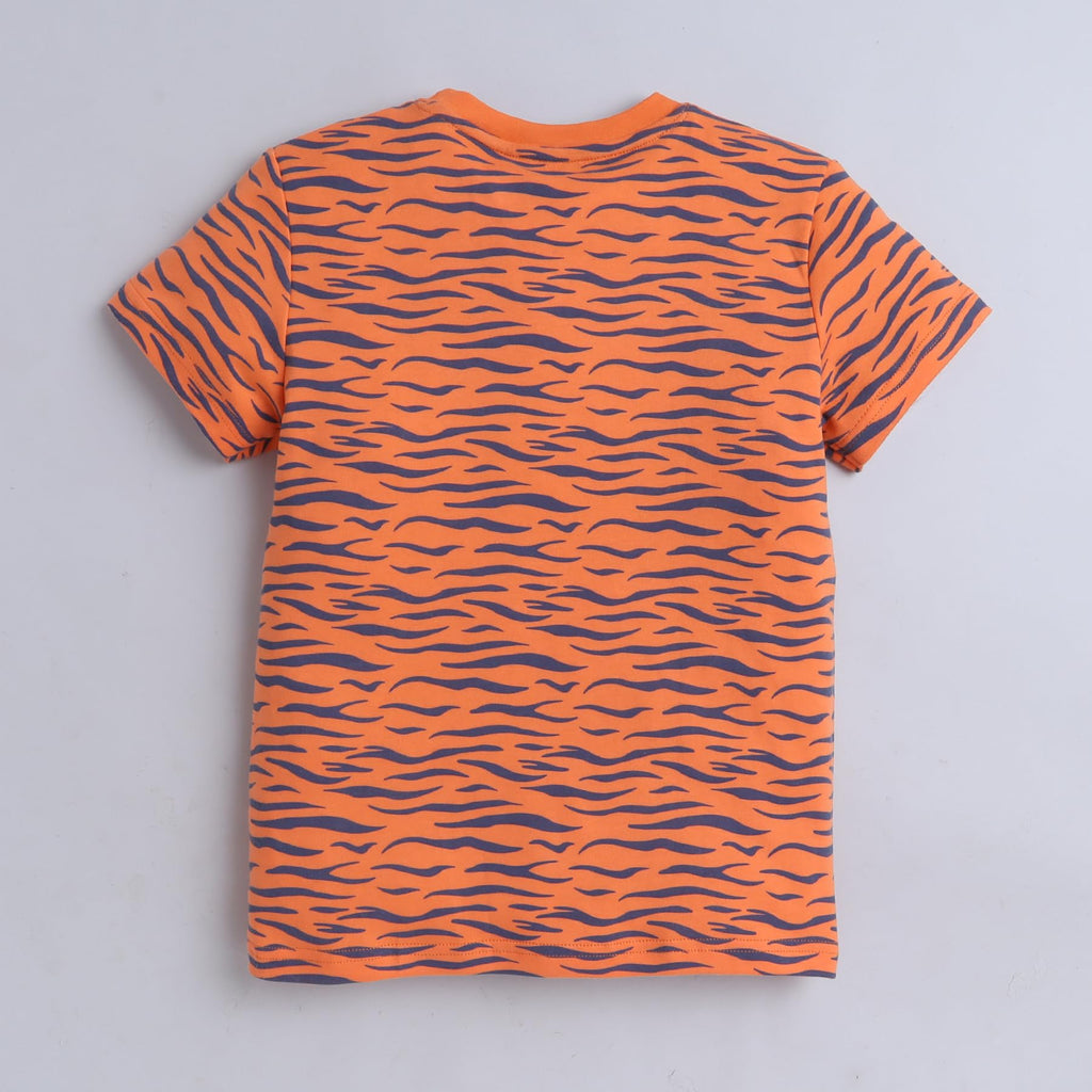 Baby Nation Printed Boys Cotton T-Shirt, Casual Short Sleeve