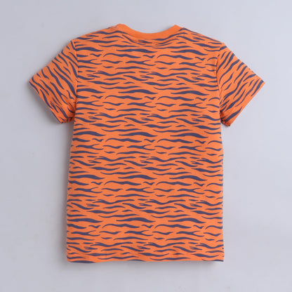 Baby Nation Printed Boys Cotton T-Shirt, Casual Short Sleeve