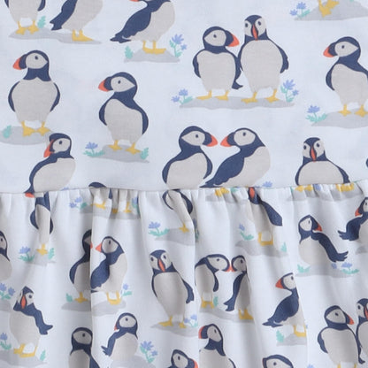 Baby Nation Girls Short Sleeve Pattern 100% Cotton Dress