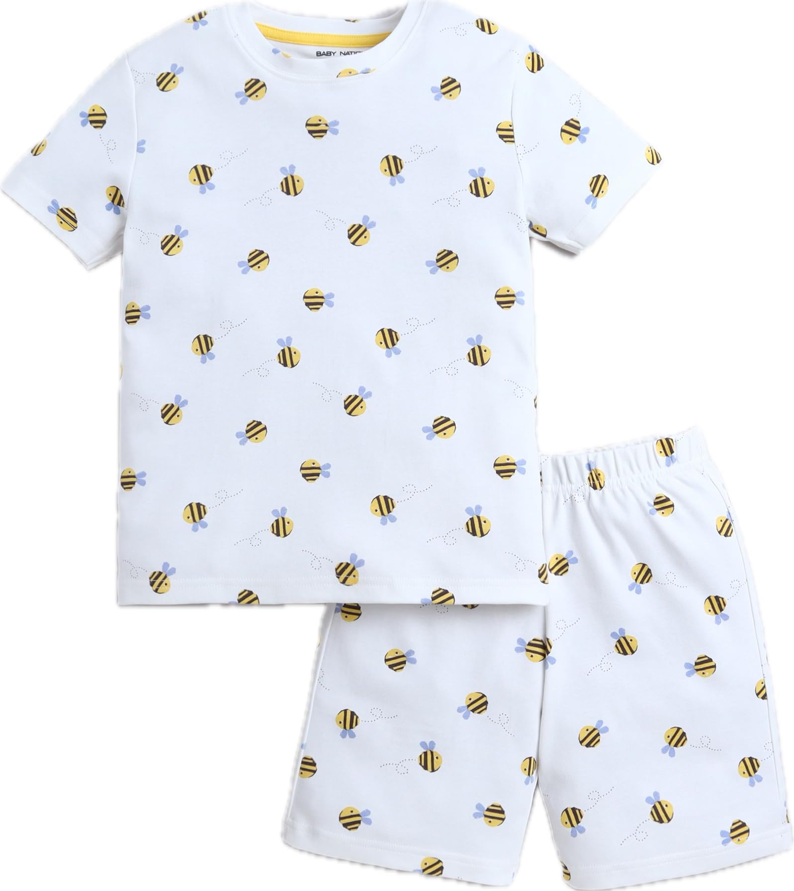 Baby Nation Cotton Half Sleeves Pattern Coordinating Tee & Shorts Set