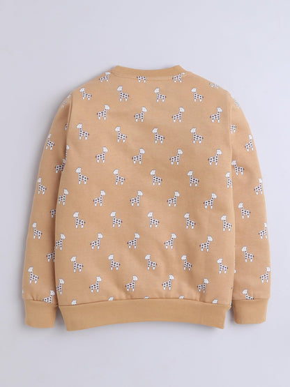 Baby Nation Unisex Kids Sweatshirt Printed Full Sleeve Light Winter Wear for Boys and Girls