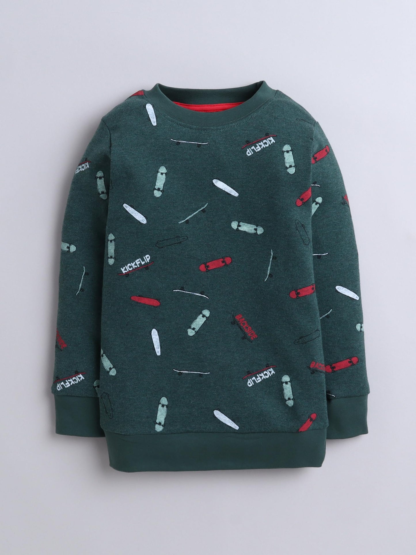 Baby Nation Unisex Kids Sweatshirt Printed Full Sleeve Light Winter Wear for Boys and Girls