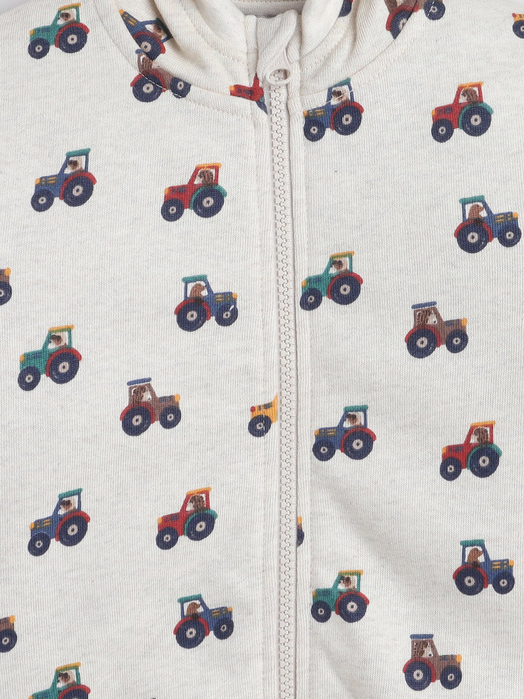 Boys printed long sleeve hooded sweatshirt 100% cotton Baby Nation