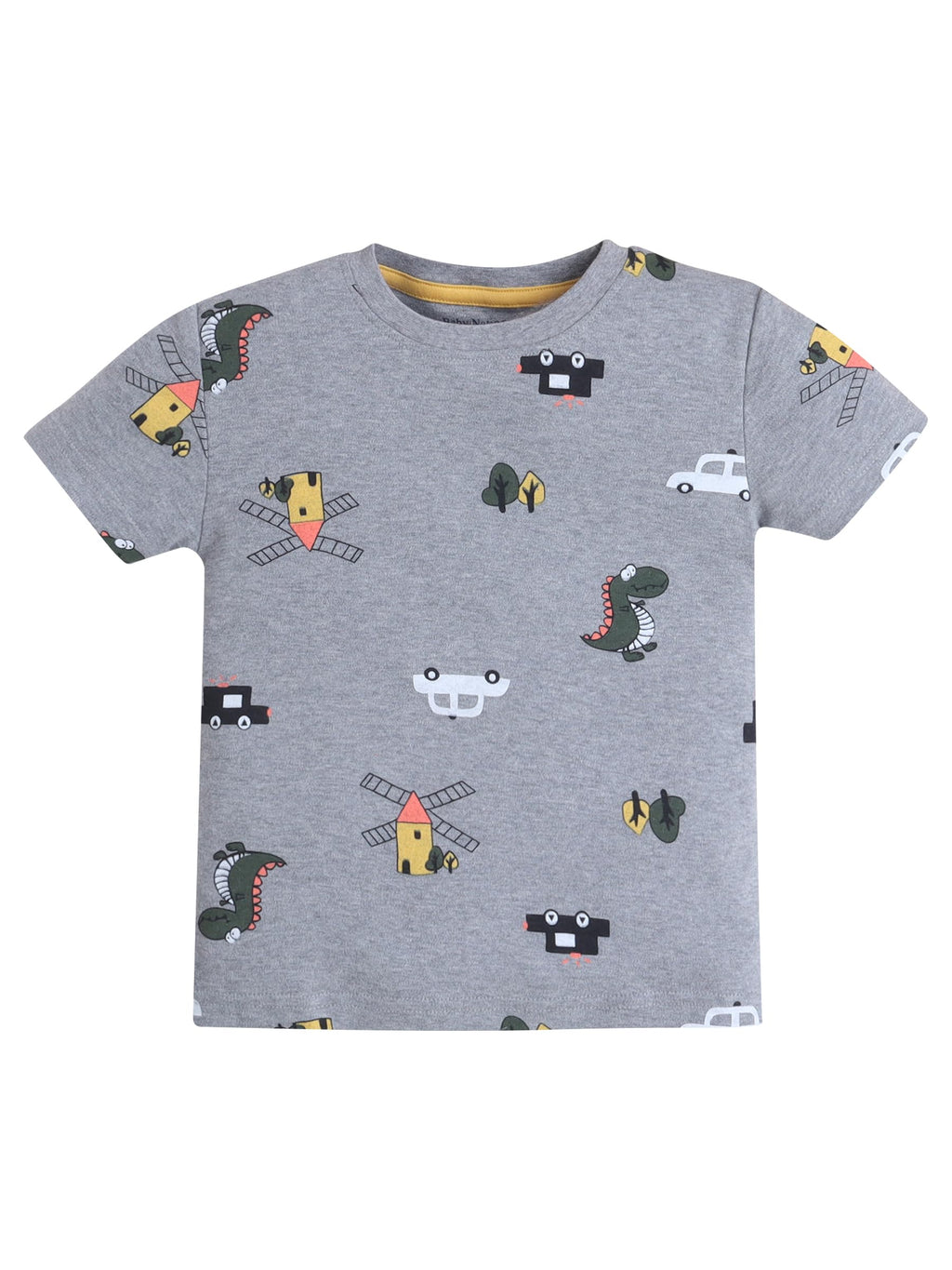 Baby Nation Printed Boys Cotton T-Shirt, Casual Short Sleeve