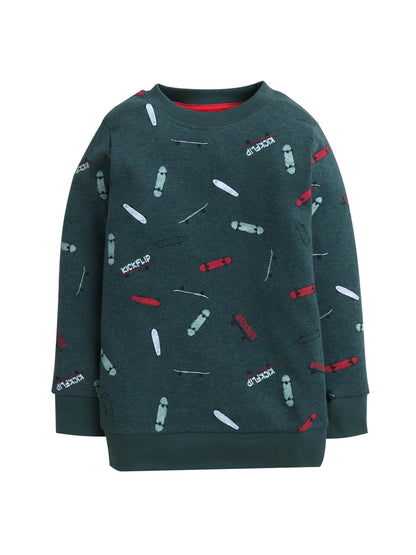 Baby Nation Unisex Kids Sweatshirt Printed Full Sleeve Light Winter Wear for Boys and Girls