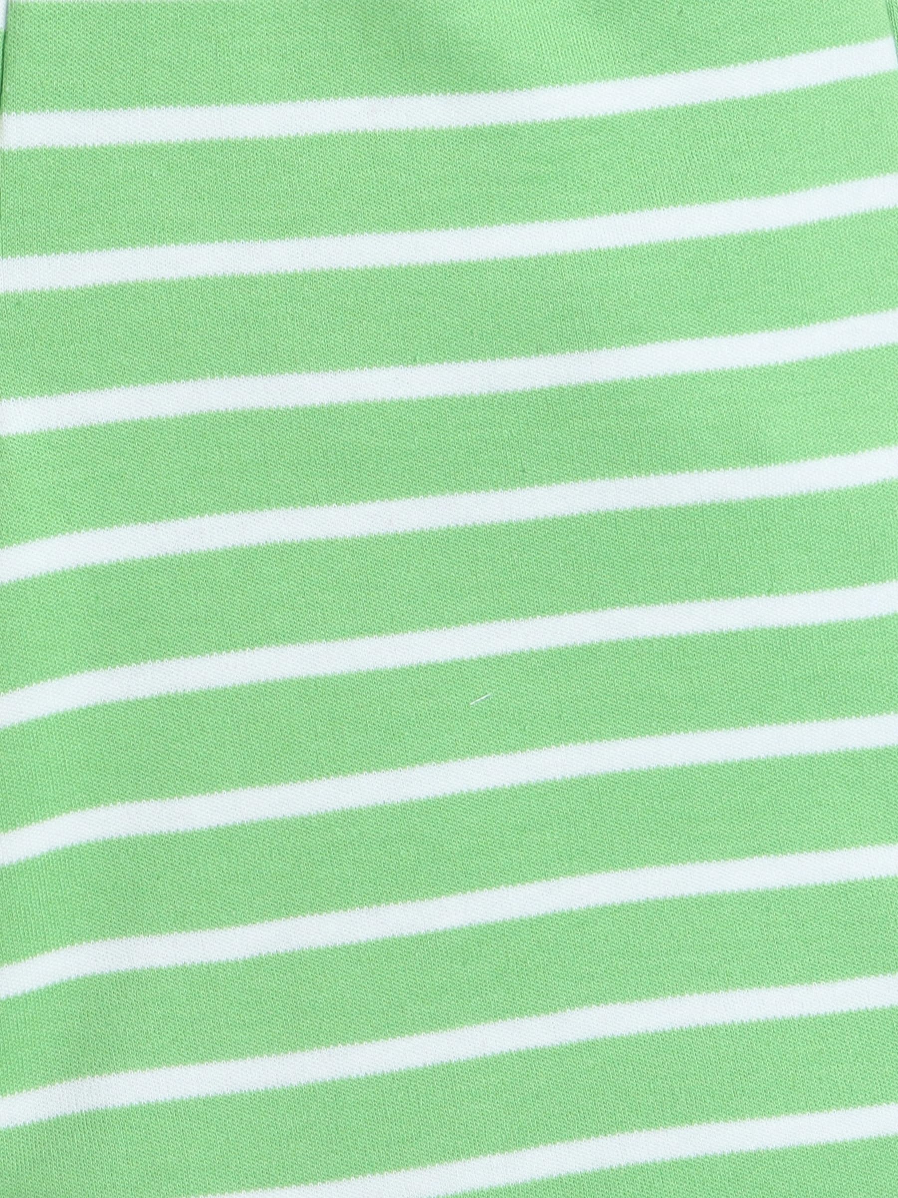 Baby Nation Cotton Half Sleeves Striped Coordinating Tee & Shorts Set