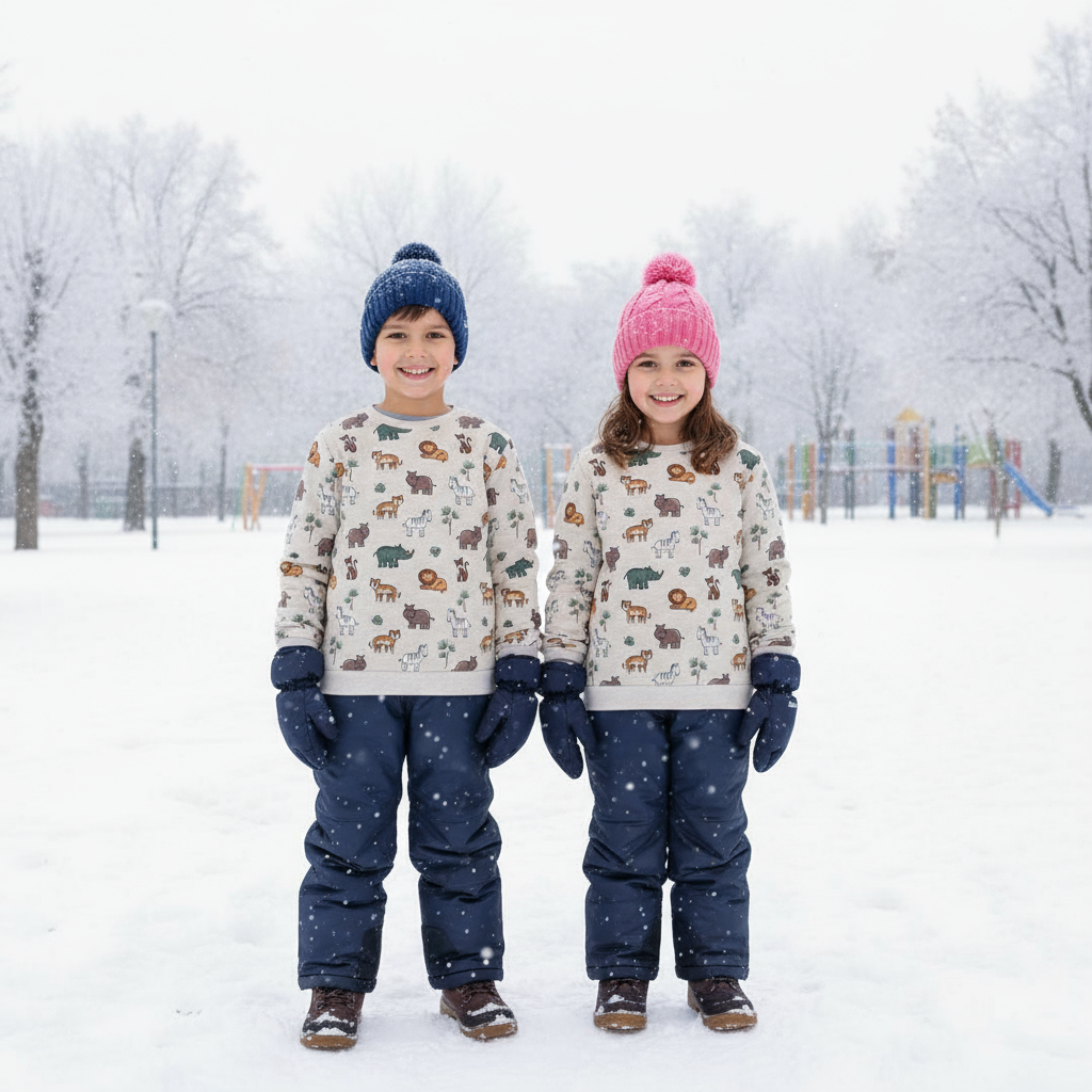 Baby Nation Unisex Kids Sweatshirt Printed Full Sleeve Light Winter Wear for Boys and Girls