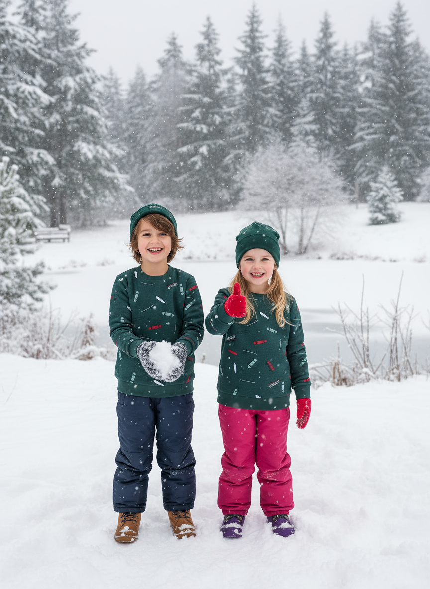 Baby Nation Unisex Kids Sweatshirt Printed Full Sleeve Light Winter Wear for Boys and Girls