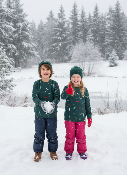 Baby Nation Unisex Kids Sweatshirt Printed Full Sleeve Light Winter Wear for Boys and Girls